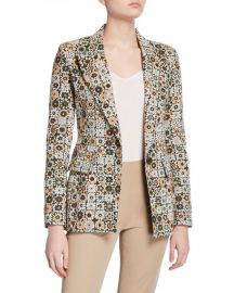 Smtye Floral Lounge blazer at Neiman Marcus